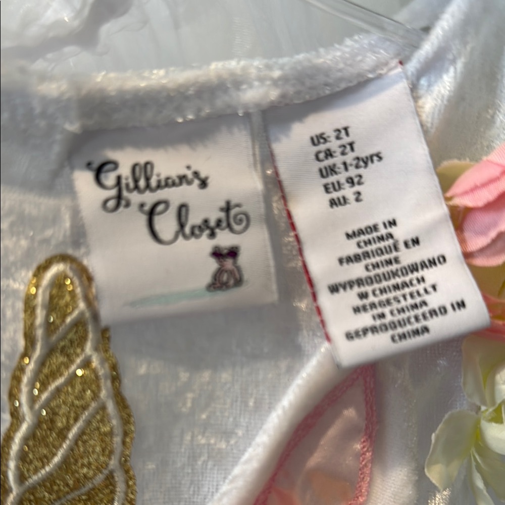 Whimsical Pink and White dress up Costume with Tulle Skirt - Picture 6 of 7